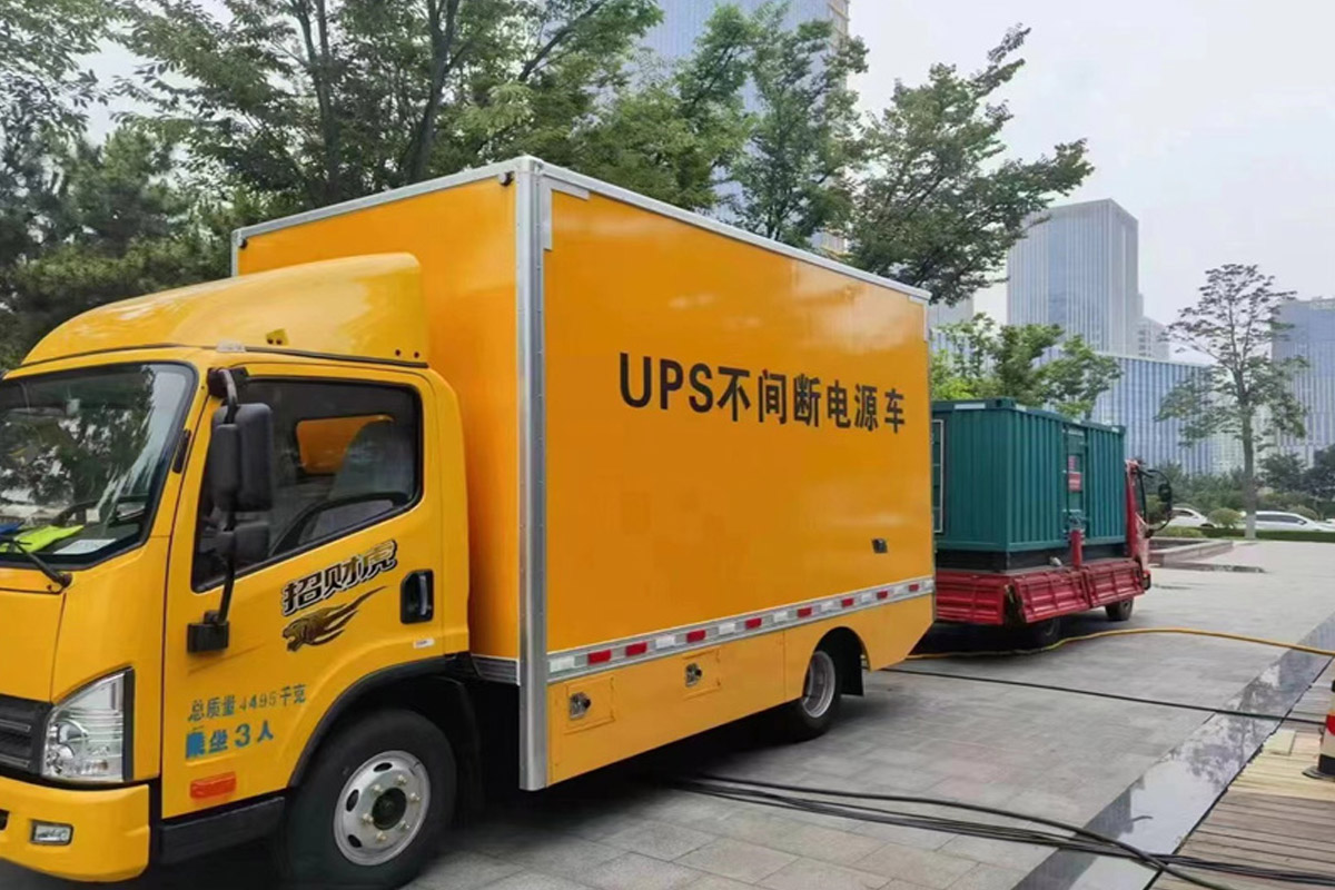 九江发电机租赁施工现场